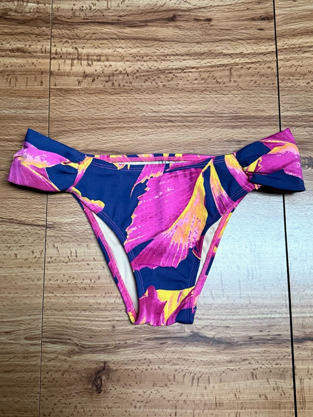 Pink Botanical Brazilian Bikini Bottom
